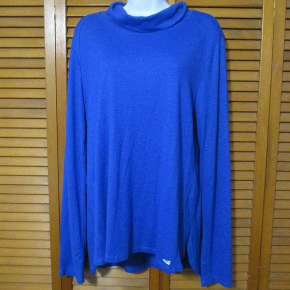Avia Tops - Avia active top royal blue reflective mock turtleneck stretchy size XXL